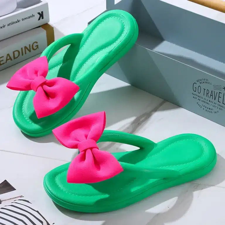 Pantoufles Tongs Noeud Papillon 4
