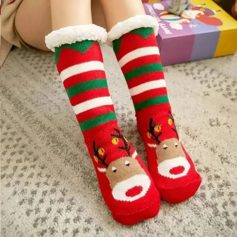 Chaussons Chaussettes Fête De Noël 11