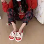 Pantoufles Hello Kitty En Lin 4