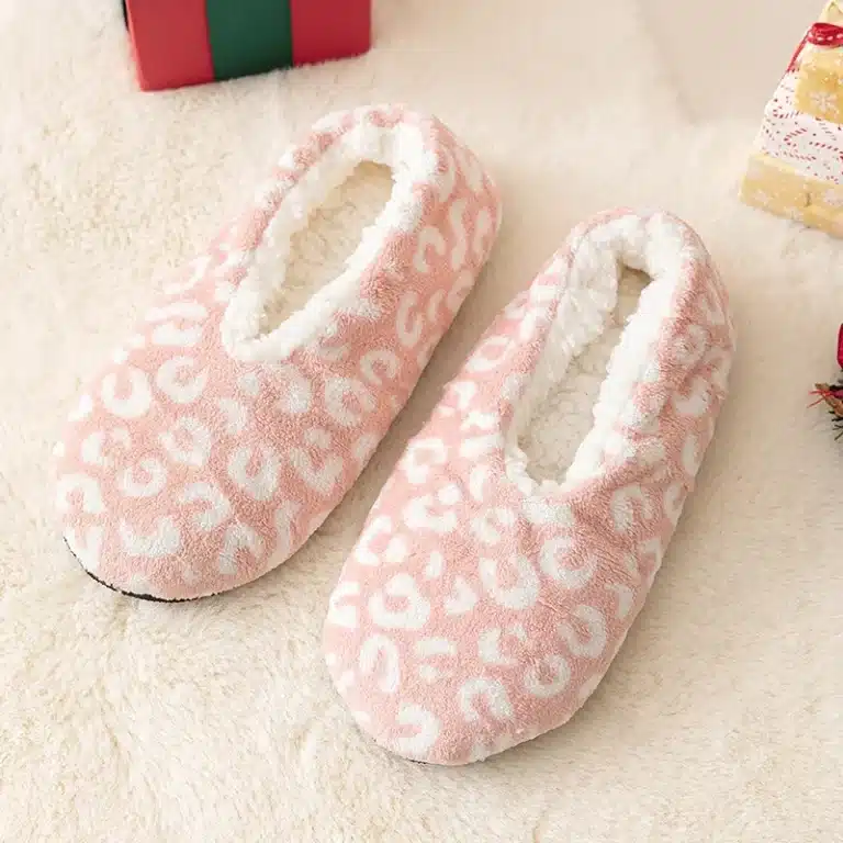 Chaussons Ballerines Roses Avec Taches 1