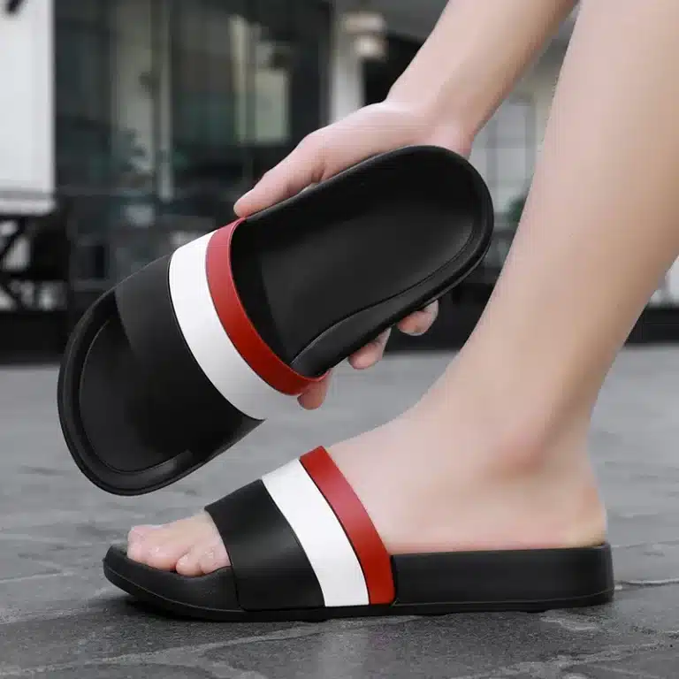 Chausson Rayé Tricolore Pour Homme 5