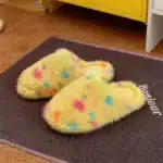 Chaussons Poilus Multicolores Pour Femme 3