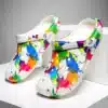 Sabots Crocs Colorés Taches De Peinture 2