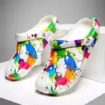 Sabots Crocs Colorés Taches De Peinture 2