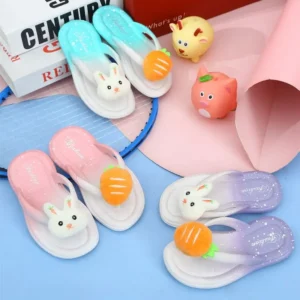 Tongs Antidérapantes Lapin Enfant 3