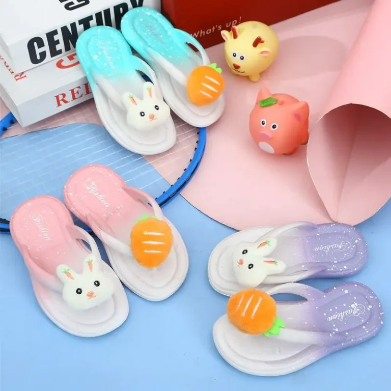 Tongs Antidérapantes Lapin Enfant 3