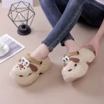 Sabots Epais Pour Femme Tête De Chien 3