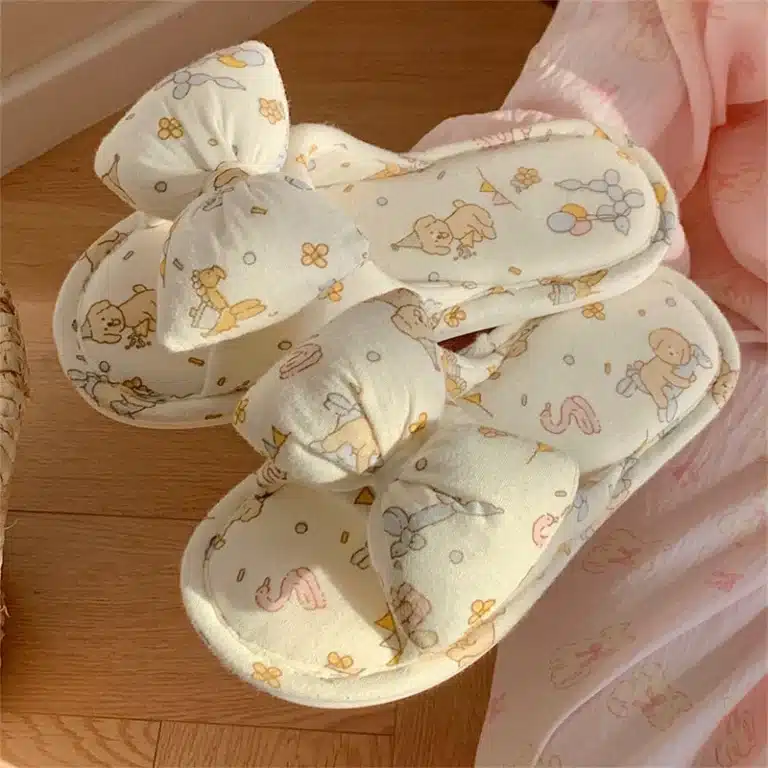 Chaussons De Nuit Avec Noeud Pour Femme 8