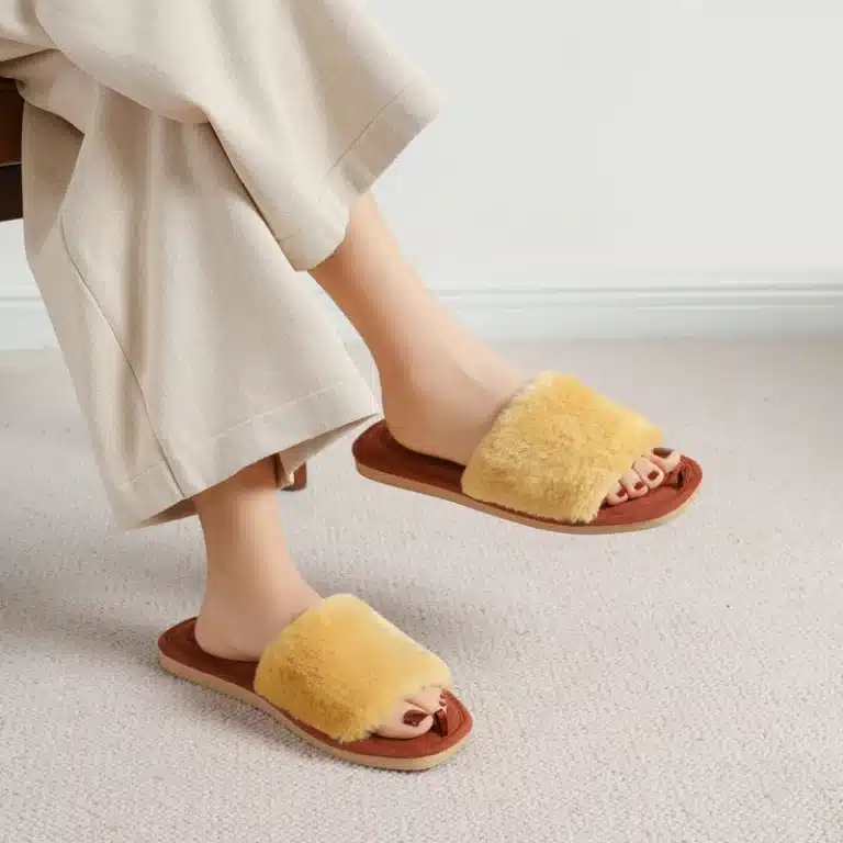 Claquettes Fluffy Femme 4