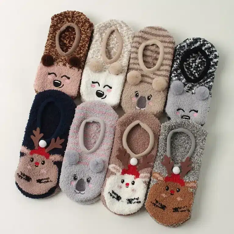 Chaussons Chaussettes Femme Motifs Animaux 1