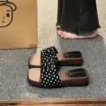 Claquettes Femme Petits Pois 7