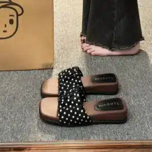 Claquettes Femme Petits Pois 7