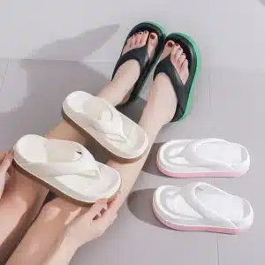 Tongs Plateformes Compensées Colorées 3