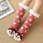 Chaussons Chaussettes Animaux Coeurs 1