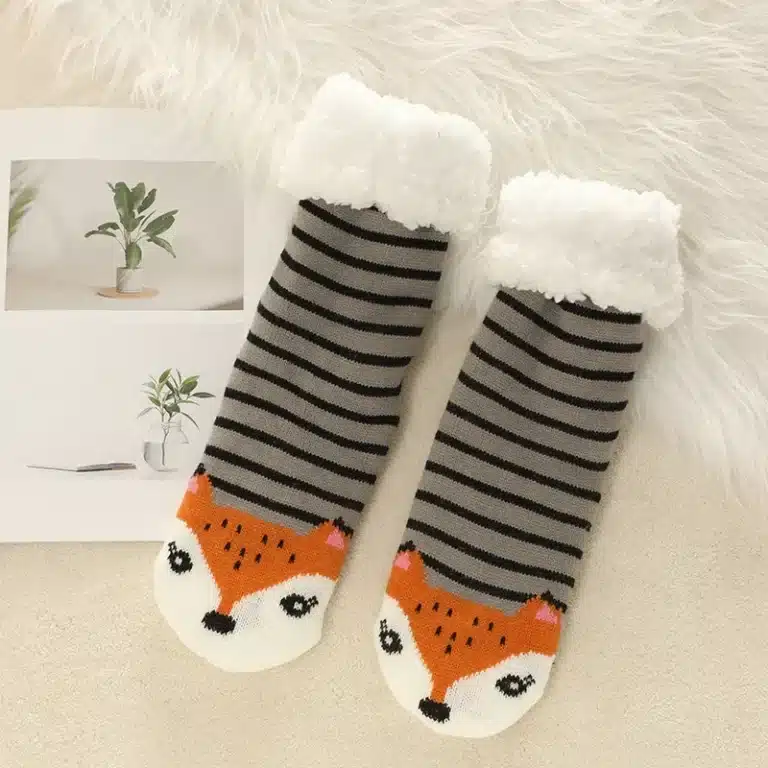 Chaussons Chaussettes Animaux Femme 7