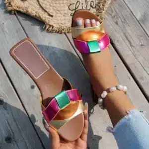 Pantoufle Eté Colorée Pour Femme 1