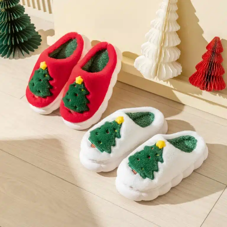 Pantoufles Modernes Sapin De Noel 3