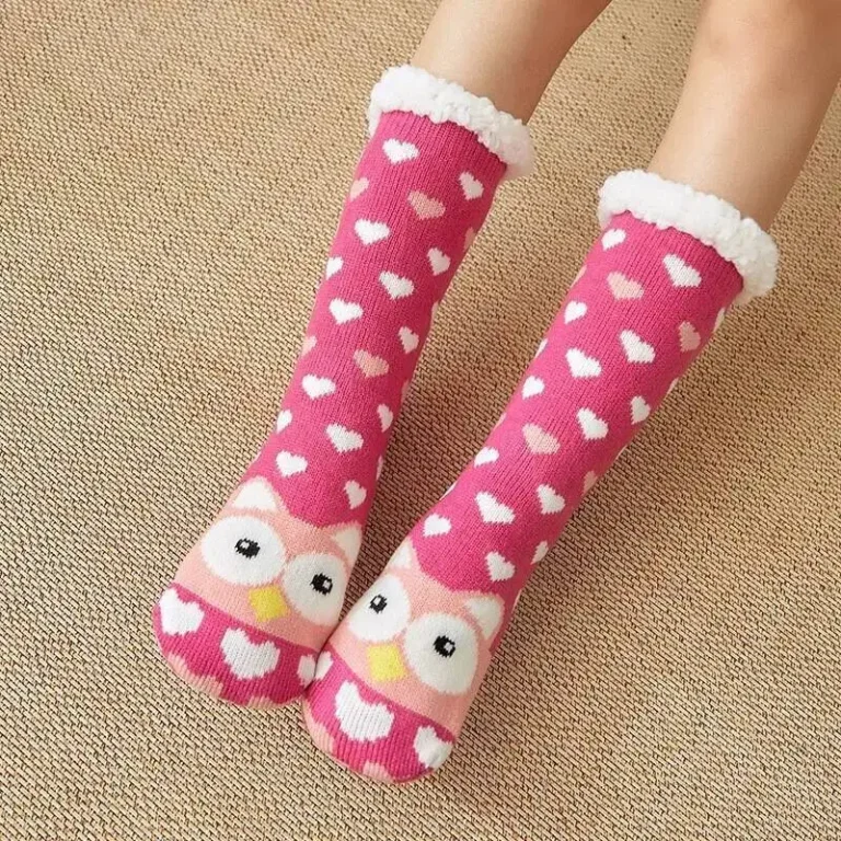 Chaussons Chaussettes Animaux Coeurs 2