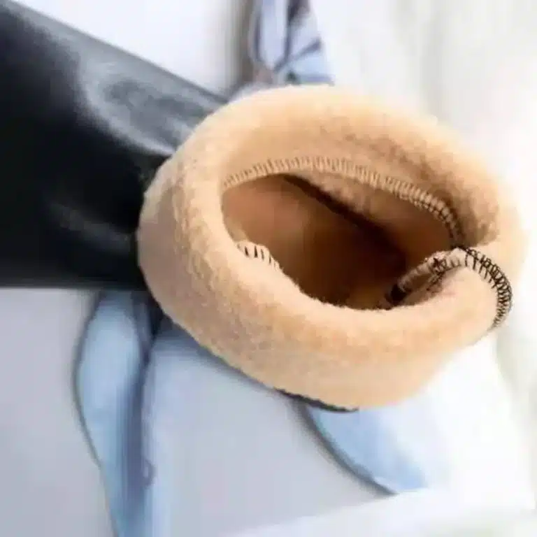 Chaussons Chaussettes Cuir Polaire 2