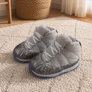 Pantoufles Baskets Montantes Grises