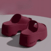 Claquette Plateforme Femme