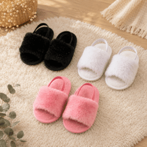 Chaussons Bébé Fourrés Pailletés