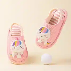 Chaussons Licorne Avec Elastique Pour Fille 1