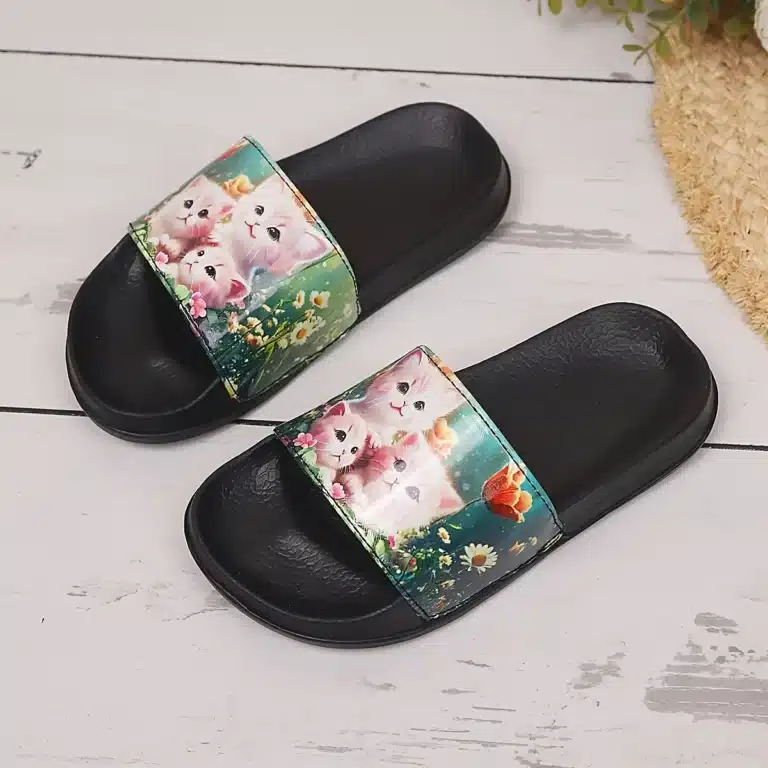 Claquettes Enfant Trio De Chats 1