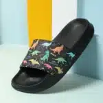 Chaussons Noirs Dinosaure Enfant 2
