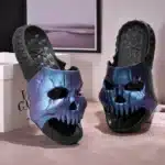 Claquettes Tête De Mort Brillante 1