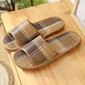 Pantoufles Été Bambou Bicolores 1