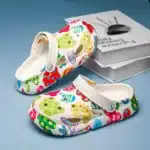 Sabots Blancs Dinosaure Enfant 2