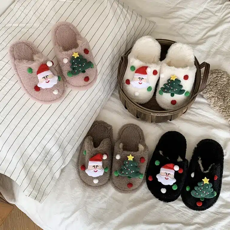 Pantoufles Douces Noël Enfant 1