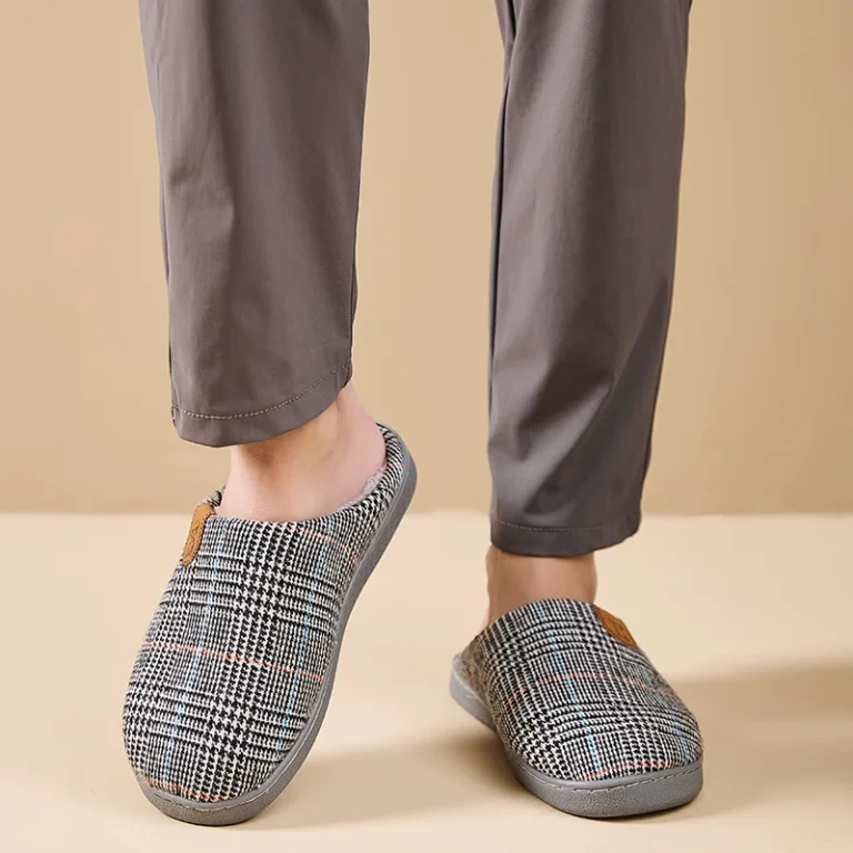 Chaussons Carreaux Homme 4