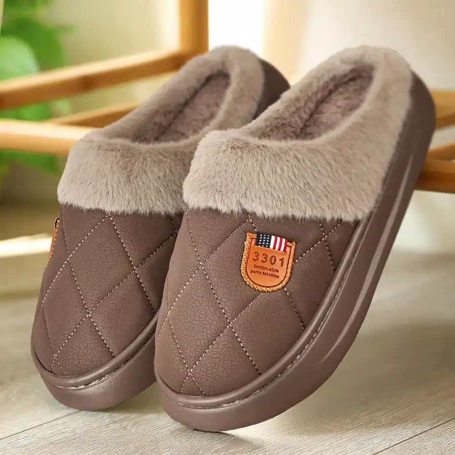 Chaussons Fourrés Grande Taille
