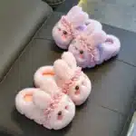 Pantoufles Lapin Peluche 3