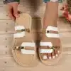 Claquettes Originales Femme Double Brides 1