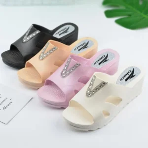 Claquettes Compensées Élégantes Pour Femme 2