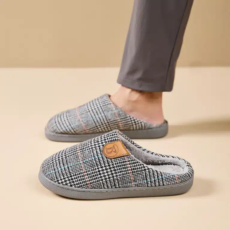 Chaussons Carreaux Homme 1