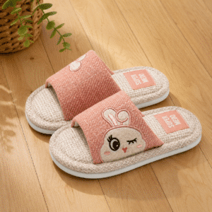 Pantoufles Claquettes Lin Lapin Rigolo