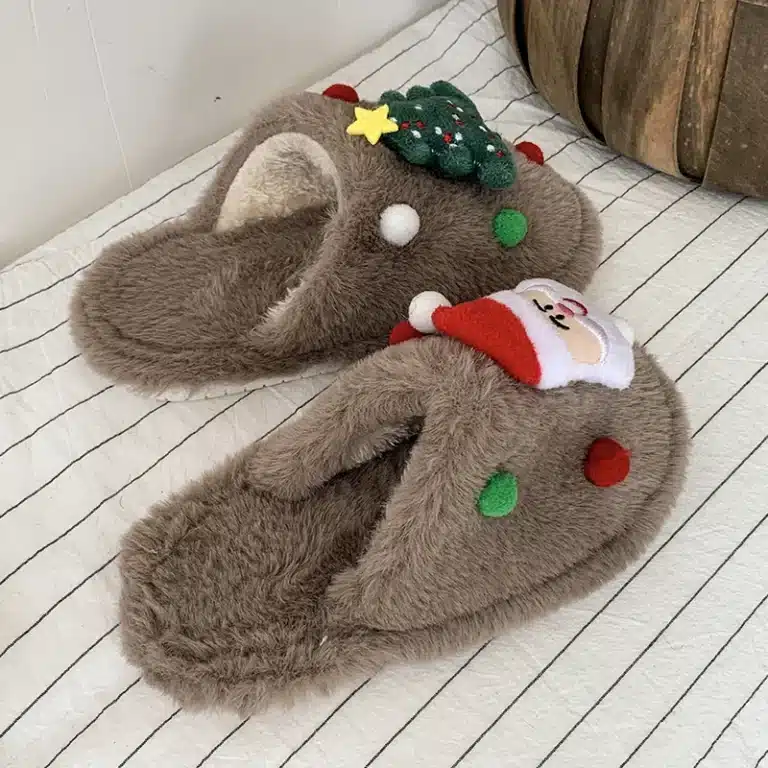 Pantoufles Douces Noël Enfant 2