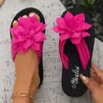 Tongs Décontractées À Fleurs 4