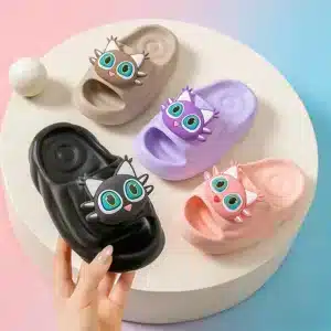 Claquettes Chat Cartoon 3D Enfant 1