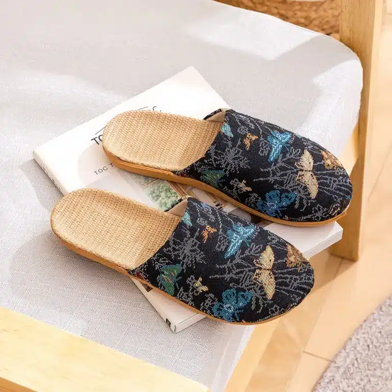 Chaussons Sabots Style Tapisserie 2