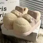 Pantoufles Baskets Sherpa Bouton 6