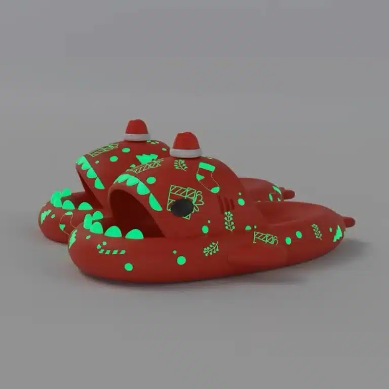 Chaussons Requin Noel 2