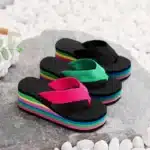 Tongs Compensées Arc-en-ciel 6