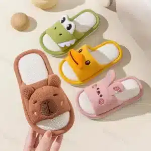 Claquettes En Lin Petits Animaux 1