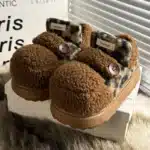 Pantoufles Baskets Sherpa Bouton 5