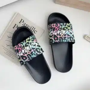 Claquettes Léopard Multicolore 1